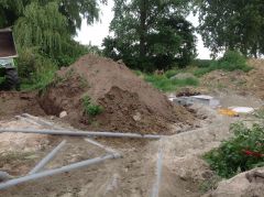 Plaatsen regenwaterputten 